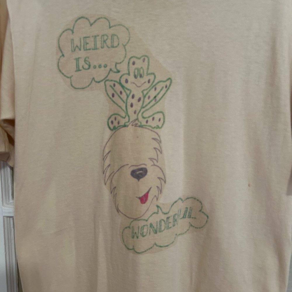 Vintage 1980s Weird is Wonderful Puppy T-Shirt